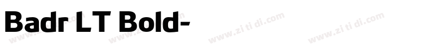 Badr LT Bold字体转换